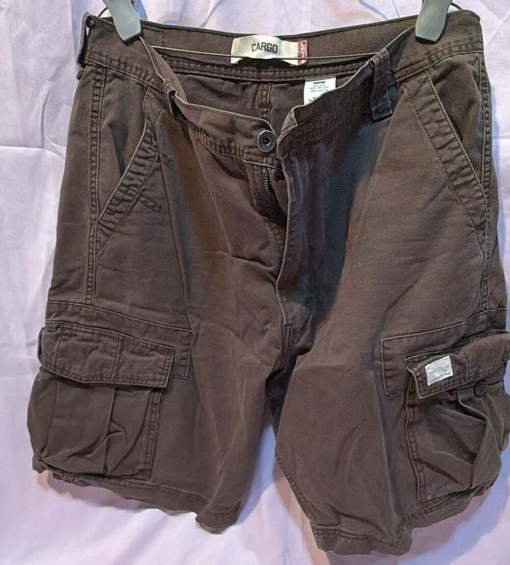 Levi's Cargo Shorts Size W36 Brown Cotton Utility
